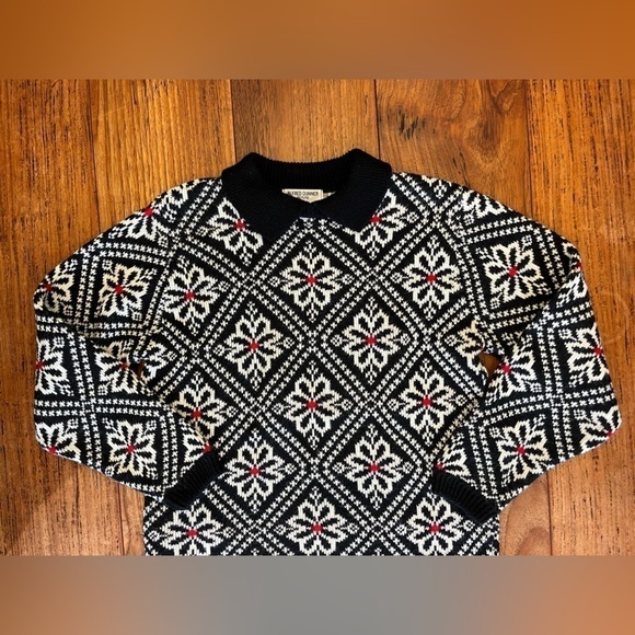 Alfred Dunner Petite Vintage Collared Knit Sweater Made in the USA - Picture 5 of 6